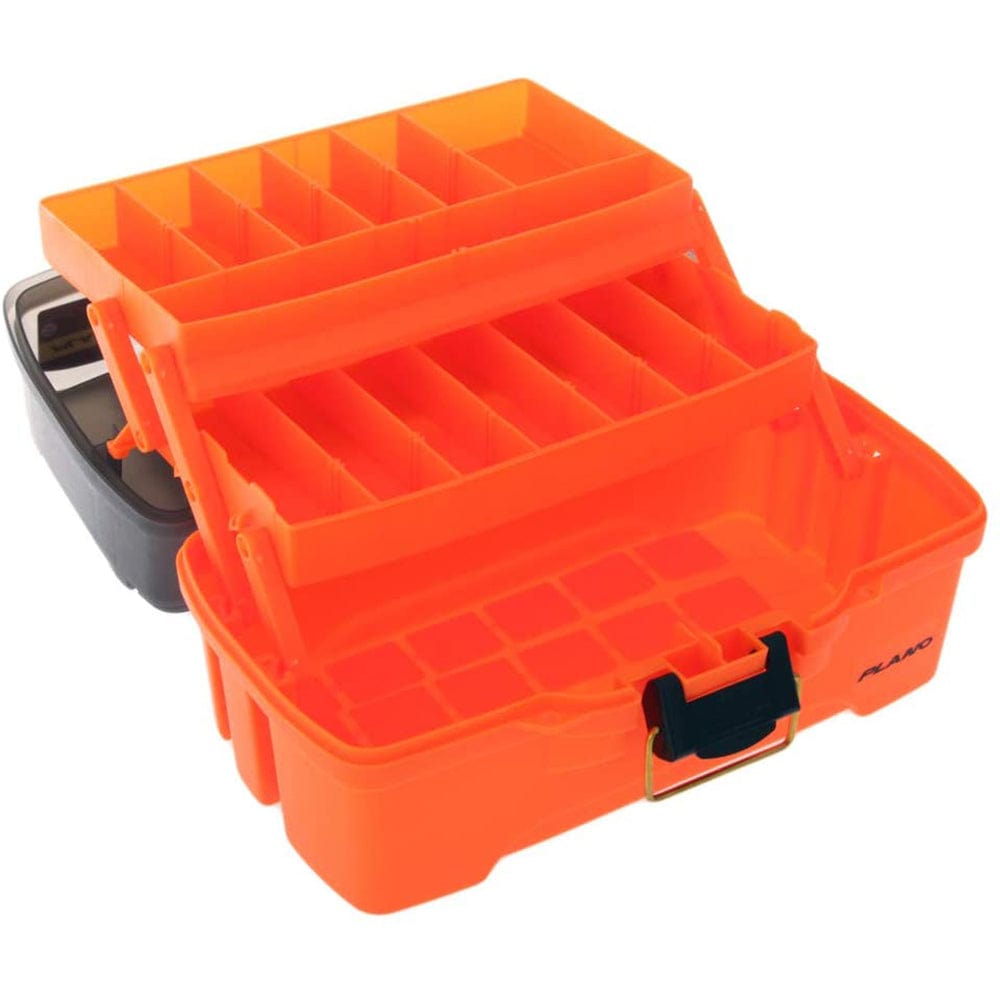 Plano 2-Tray Tackle Box w/Dual Top Access - Smoke Bright Orange [PLAMT6221] - The Happy Skipper
