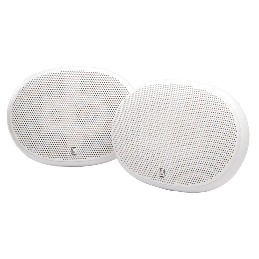 Poly-Planar 6" x 9" Premium Oval Marine Speakers - (Pair) White [MA5950] - The Happy Skipper