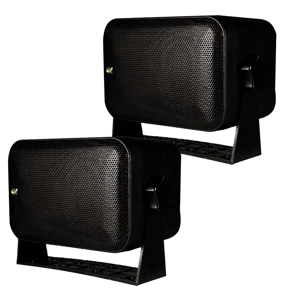 Poly-Planar Box Speakers - Pair - Black [MA9060B] - The Happy Skipper