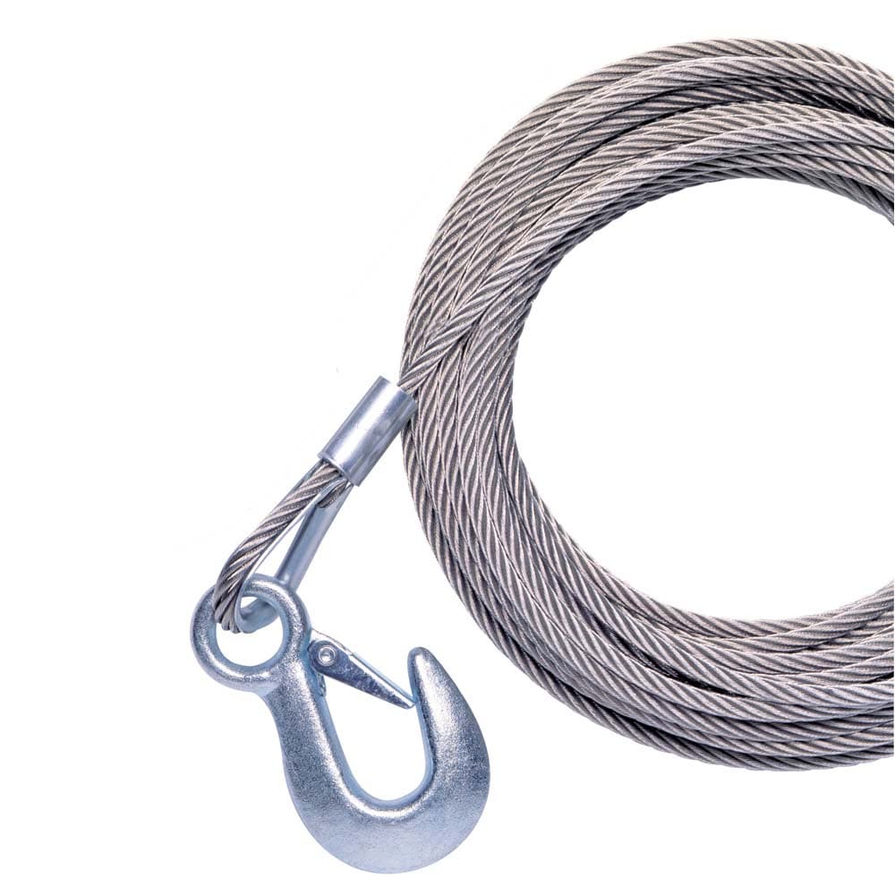 Powerwinch Cable 7/32" x 30 Universal Premium Replacement w/Hook - Stainless Steel [P7188700AJ] - The Happy Skipper