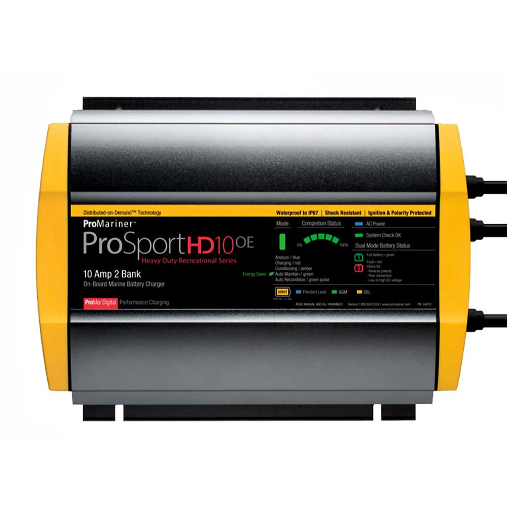 ProMariner ProSportHD 10 Gen 4 - 10 Amp - 2-Bank Battery Charger [44010] - The Happy Skipper