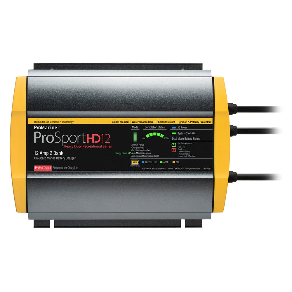 ProMariner ProSportHD 12 Global Gen 4 - 12 Amp - 2 Bank Battery Charger [44026] - The Happy Skipper