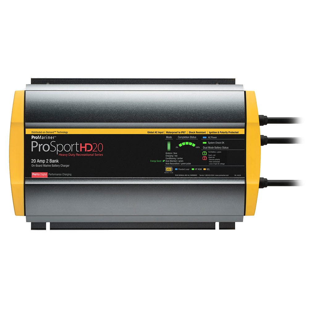 ProMariner ProSportHD 20 Global Gen 4 - 20 Amp - 2 Bank Battery Charger [44028] - The Happy Skipper