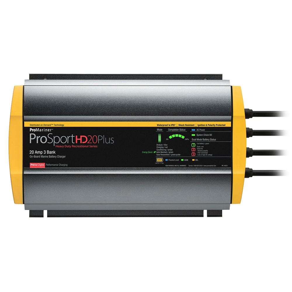 ProMariner ProSportHD 20 Plus Gen 4 - 20 Amp - 3 Bank Battery Charger [44021] - The Happy Skipper