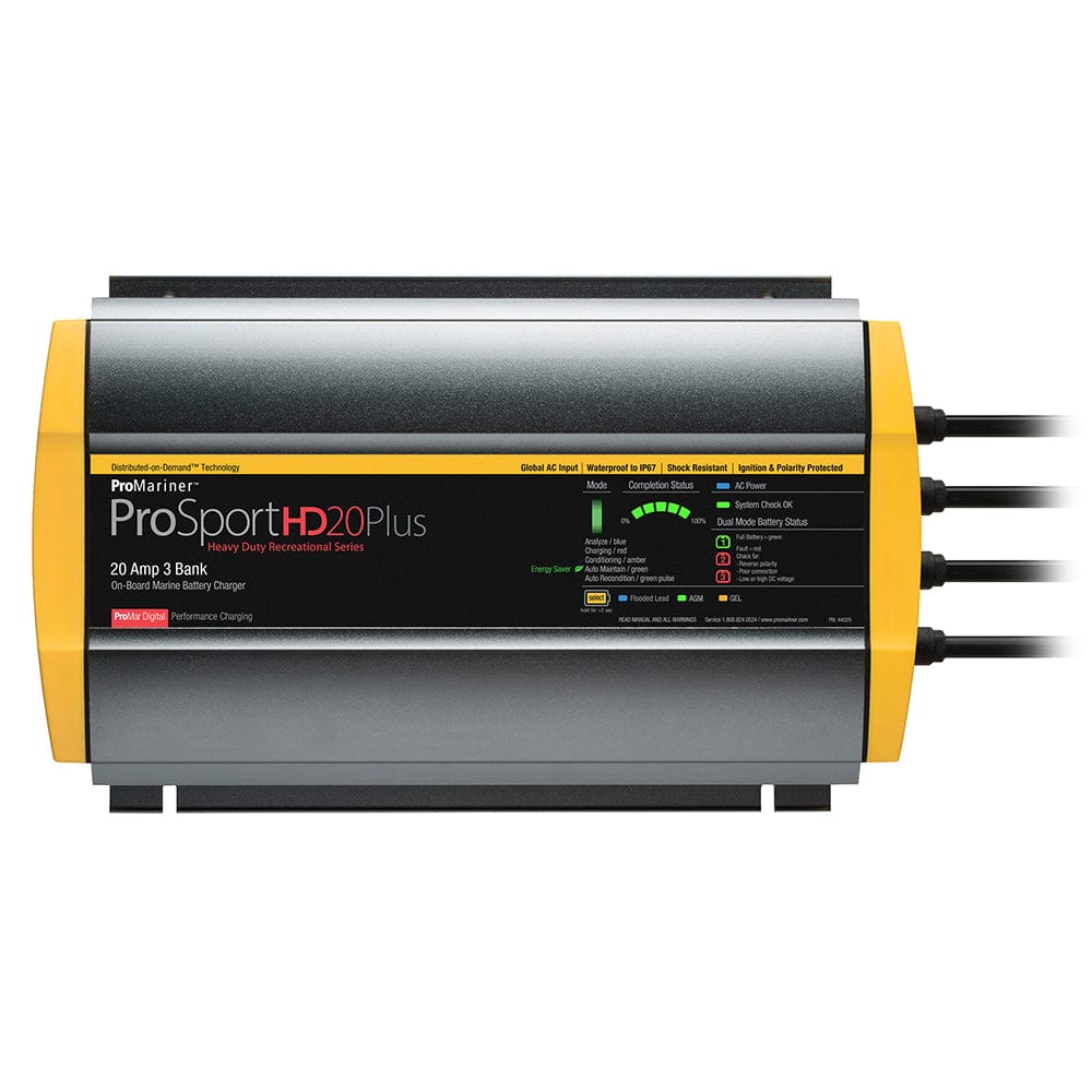 ProMariner ProSportHD 20 Plus Global Gen 4 - 20 Amp - 3-Bank Battery Charger [44029] - The Happy Skipper