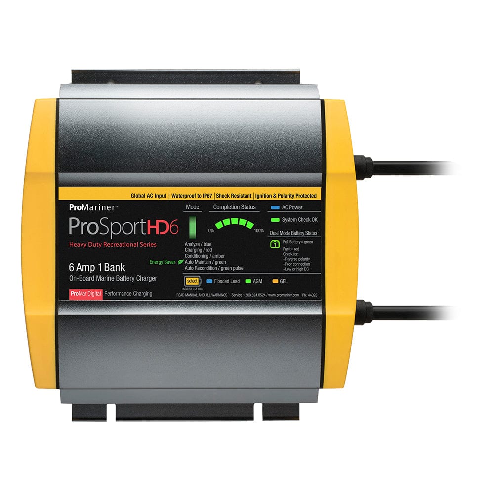 ProMariner ProSportHD 6 Global Gen 4 - 6 Amp - 1 Bank Battery Charger [44023] - The Happy Skipper