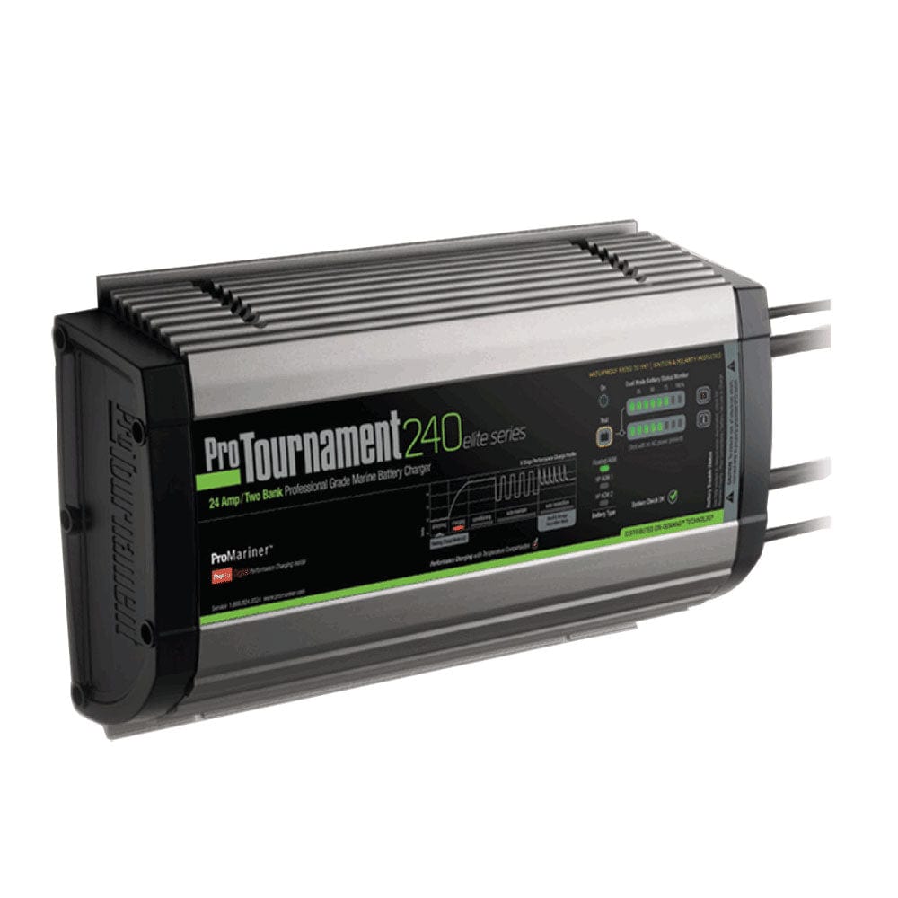 ProMariner ProTournament 240 elite Dual Charger - 24 Amp, 2 Bank [52024] - The Happy Skipper