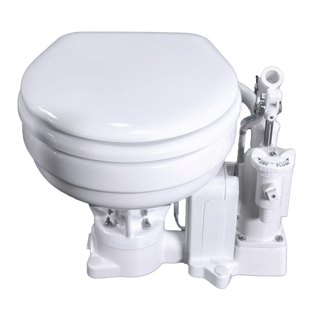 Raritan PH PowerFlush Electric/Manual Toilet - Marine Size - 12v - White [P101E12] - The Happy Skipper