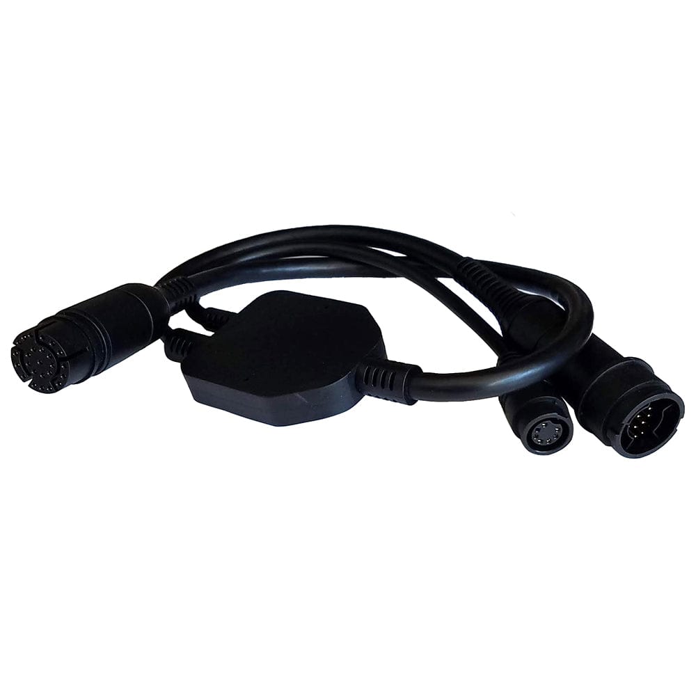 Raymarine Adapter Cable 25-Pin to 25-Pin 7-Pin - Y-Cable to RealVision Embedded 600W Airmar TD to Axiom RV [A80491] - The Happy Skipper