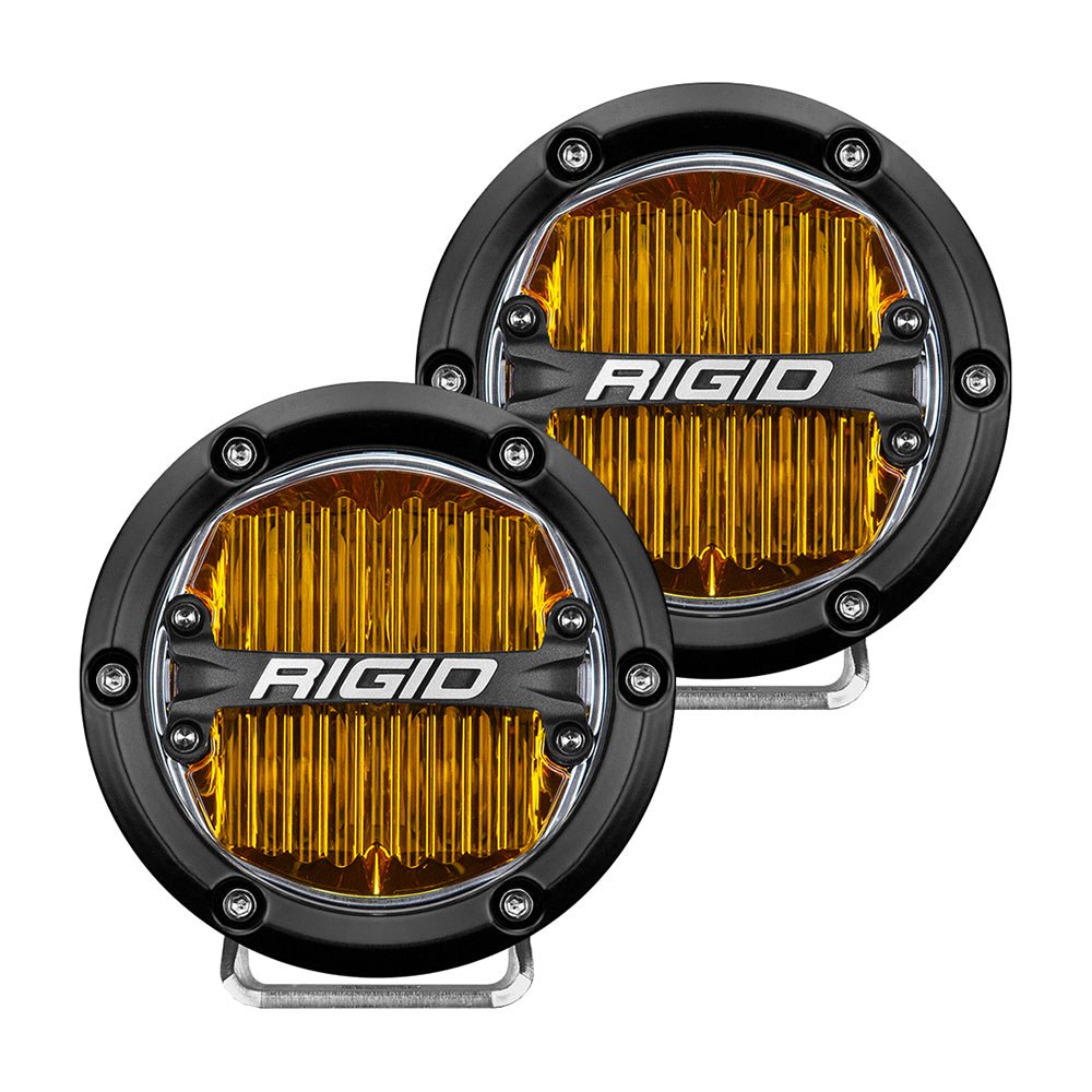 RIGID Industries 360-Series 4" SAE Fog Light - Yellow Light - Black Housing [36111] - The Happy Skipper