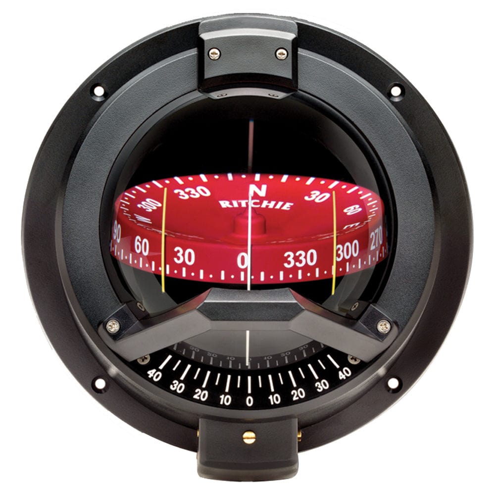 Ritchie BN-202 Navigator Compass - Bulkhead Mount - Black [BN-202] - The Happy Skipper