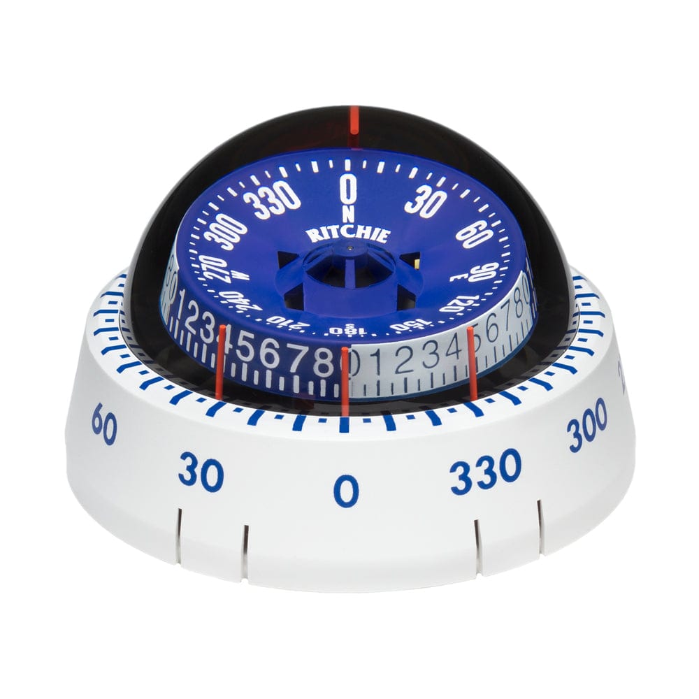 Ritchie XP-98W X-Port Tactician Compass - Surface Mount - White [XP-98W] - The Happy Skipper