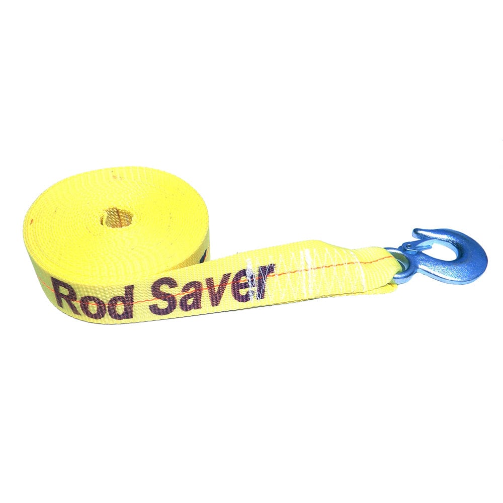 Rod Saver Heavy-Duty Winch Strap Replacement - Yellow - 2" x 20 [WSY20] - The Happy Skipper
