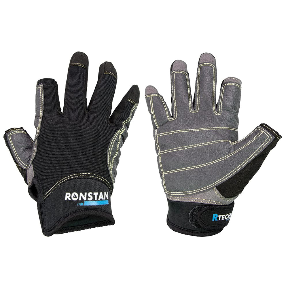 Ronstan Sticky Race Gloves - 3-Finger - Black - M [CL740M] - The Happy Skipper