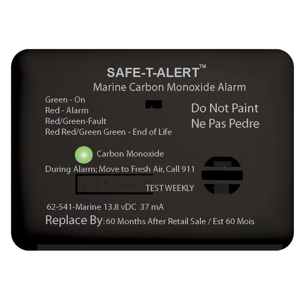 Safe-T-Alert 62 Series Carbon Monoxide Alarm - 12V - 62-541-Marine - Surface Mount - Black [62-541-MARINE-BL] - The Happy Skipper