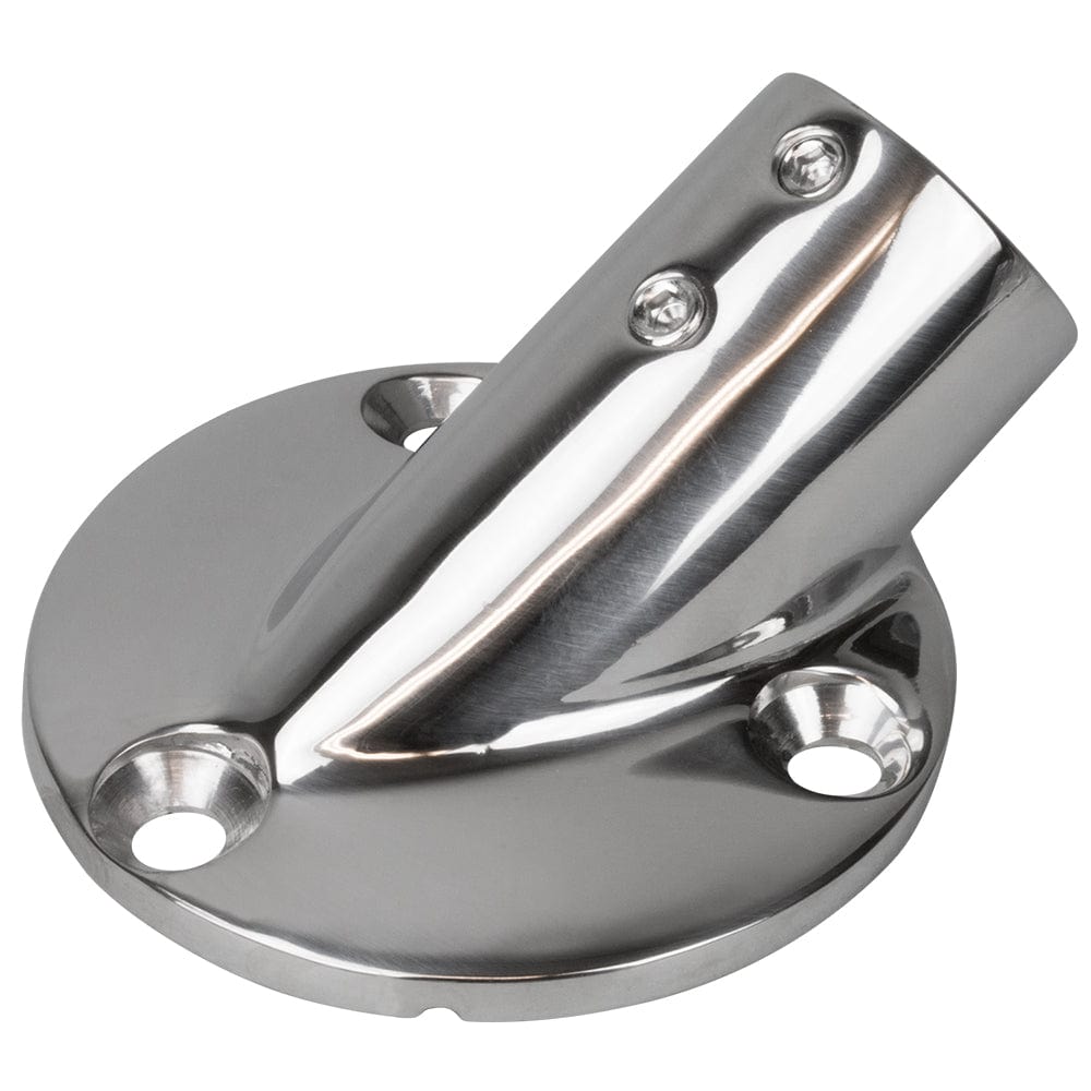 Sea-Dog Rail Base Fitting 2-3/4" Round Base 30 316 Stainless Steel - 1" OD [280301-1] - The Happy Skipper