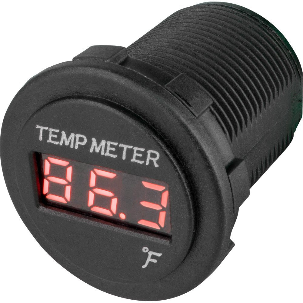 Sea-Dog Round Red LED Temperature Meter [421618-1] - The Happy Skipper