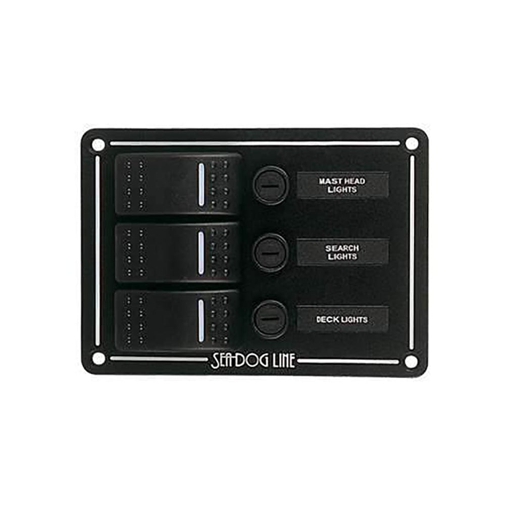 Sea-Dog Switch Panel 3 Circuit [425130-3] - The Happy Skipper