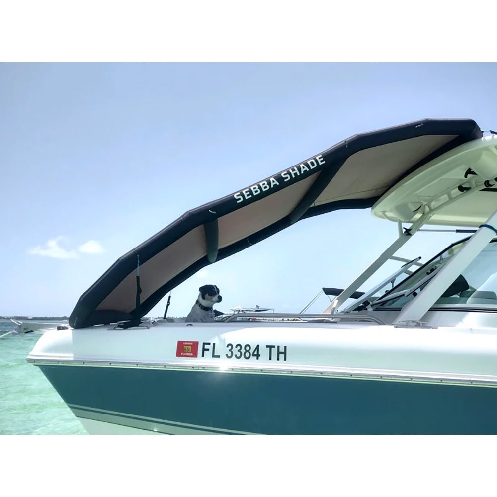Sebba Shade 6 x 9 ft. Grey Sun Shade f/Boats Up To 28' [SS6X9GRY] - The Happy Skipper