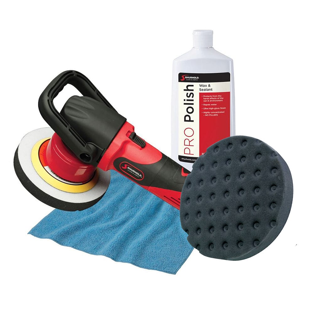 Shurhold Dual Action Polisher Start Kit w/Pro Polish, Pad & MicroFiber Towel [3101] - The Happy Skipper