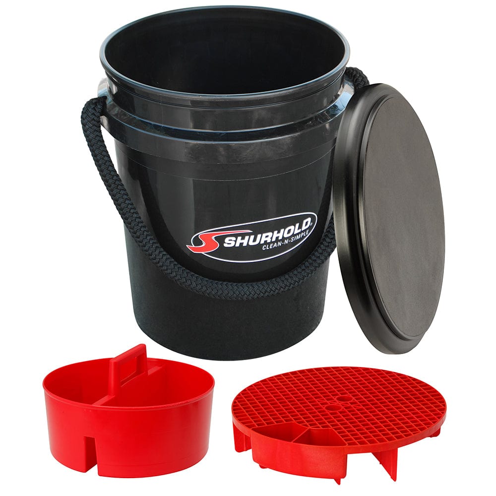 Shurhold One Bucket Kit - 5 Gallon - Black [2462] - The Happy Skipper