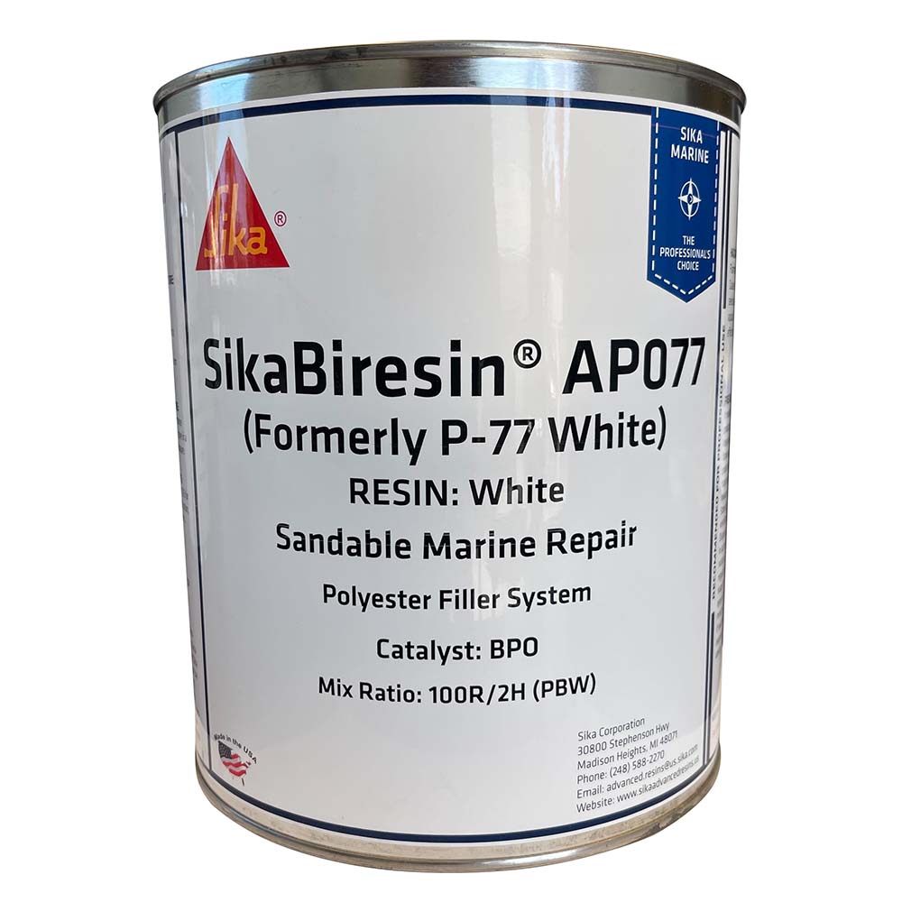 Sika SikaBiresin AP077 White Gallon BPO Hardener Required [606547] - The Happy Skipper