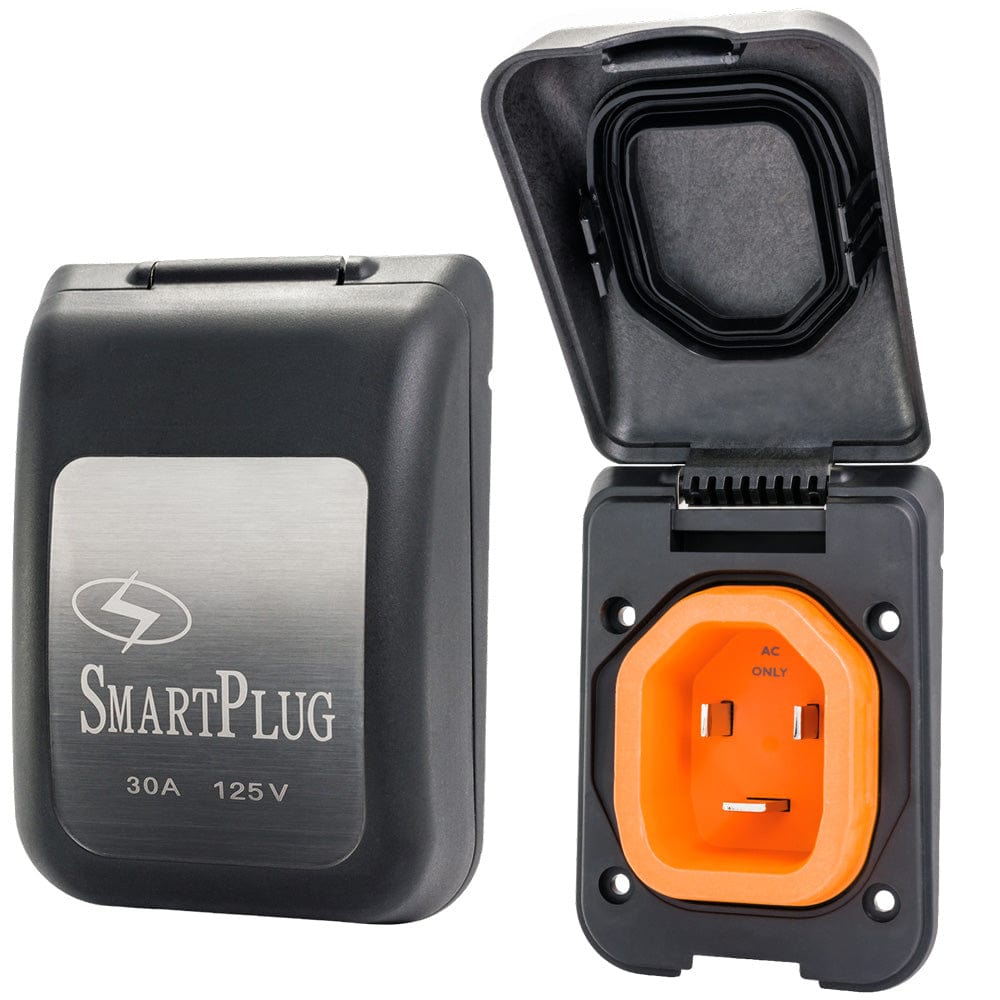 SmartPlug 30 AMP Male Non-Metallic Inlet Cover - Black [BM30PB] - The Happy Skipper