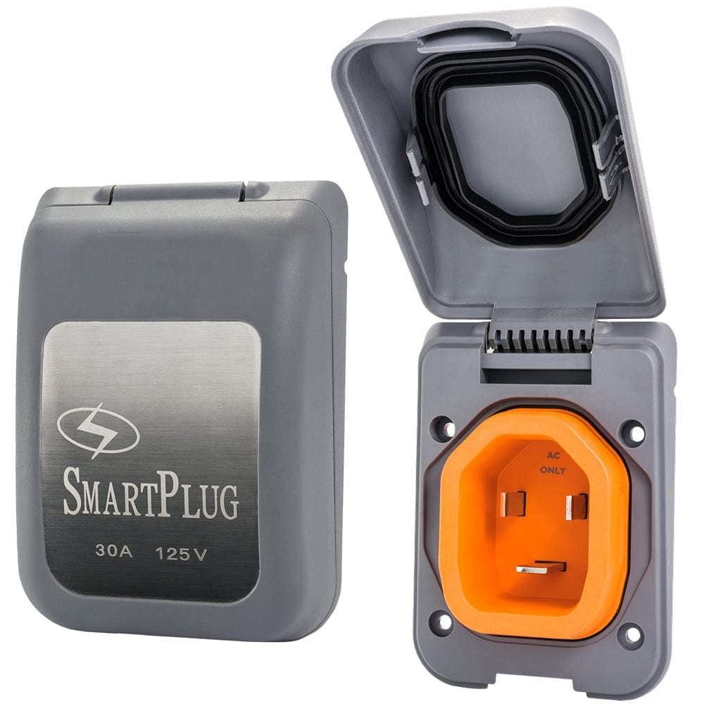 SmartPlug 30 AMP Male Non-Metallic Inlet Cover - Grey [BM30PG] - The Happy Skipper