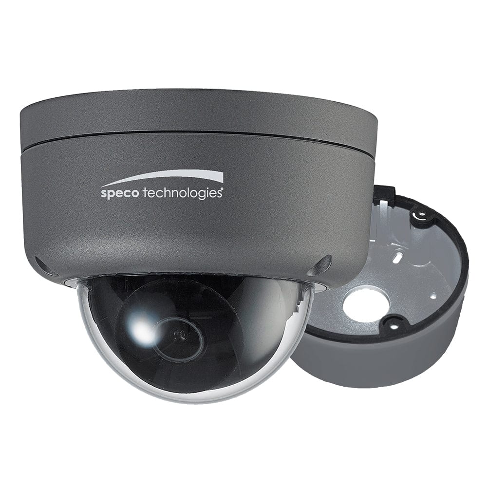 Speco 2MP Ultra Intensifier HD-TVI Dome Camera 3.6mm Lens - Dark Grey Housing w/Included Junction Box [HID8] - The Happy Skipper