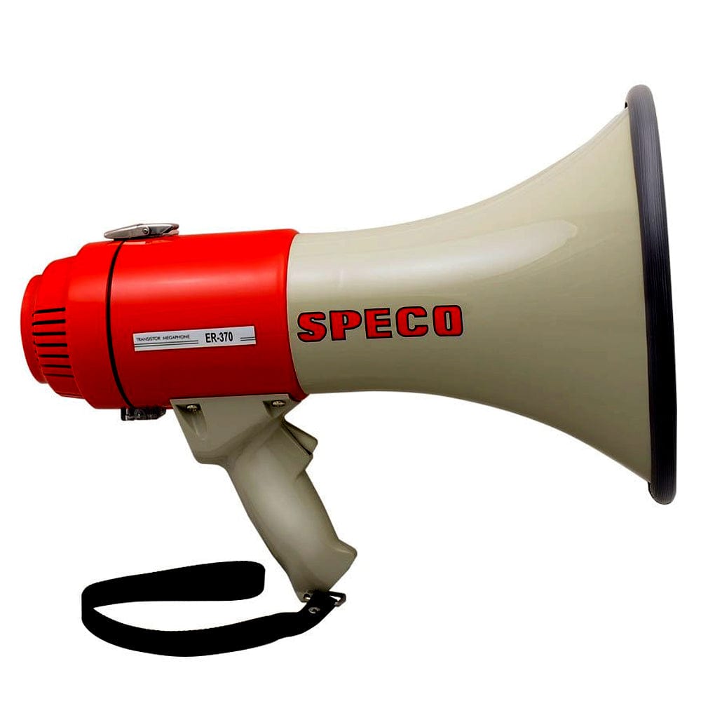 Speco ER370 Deluxe Megaphone w/Siren - Red/Grey - 16W [ER370] - The Happy Skipper