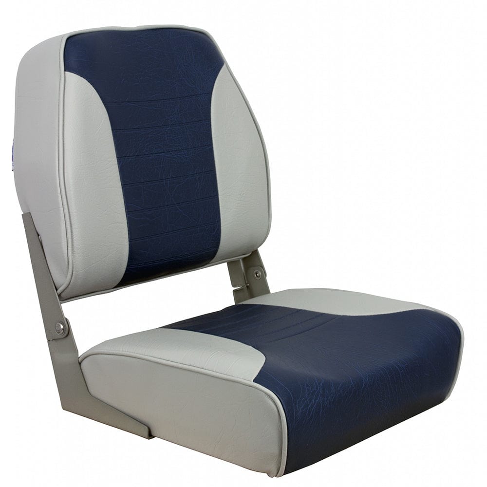 Springfield Economy Multi-Color Folding Seat - Grey/Blue [1040651] - The Happy Skipper