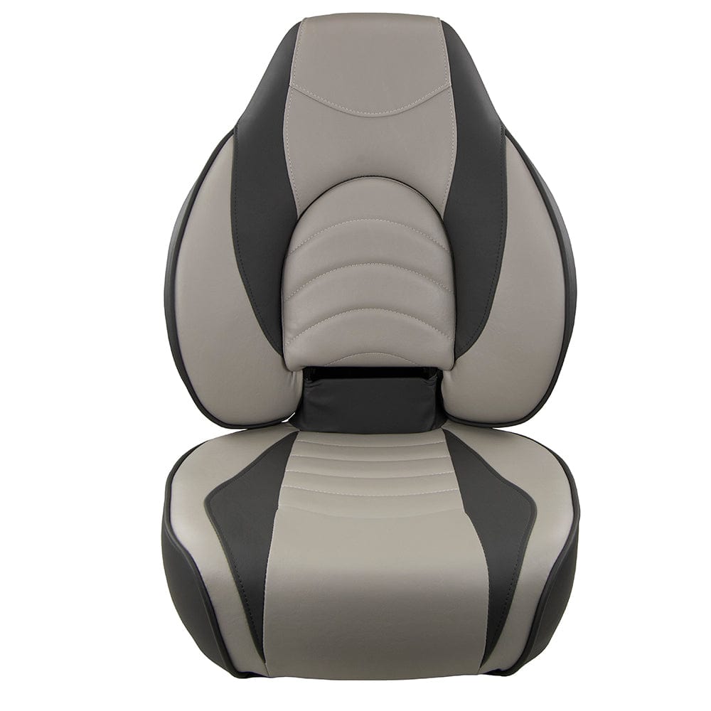 Springfield Fish Pro High Back Folding Seat - Charcoal/Grey [1041634-1] - The Happy Skipper