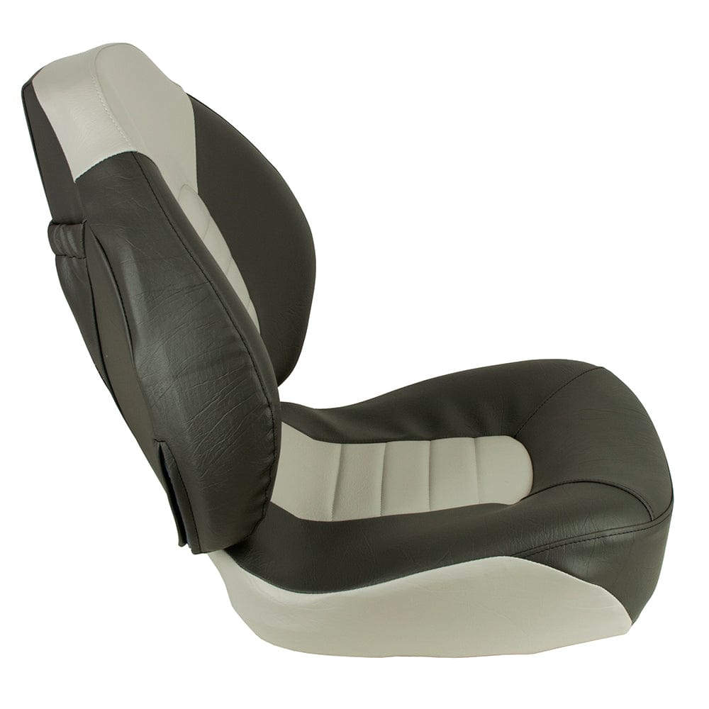 Springfield Fish Pro Mid Back Folding Seat - Charcoal/Grey [1041733] - The Happy Skipper