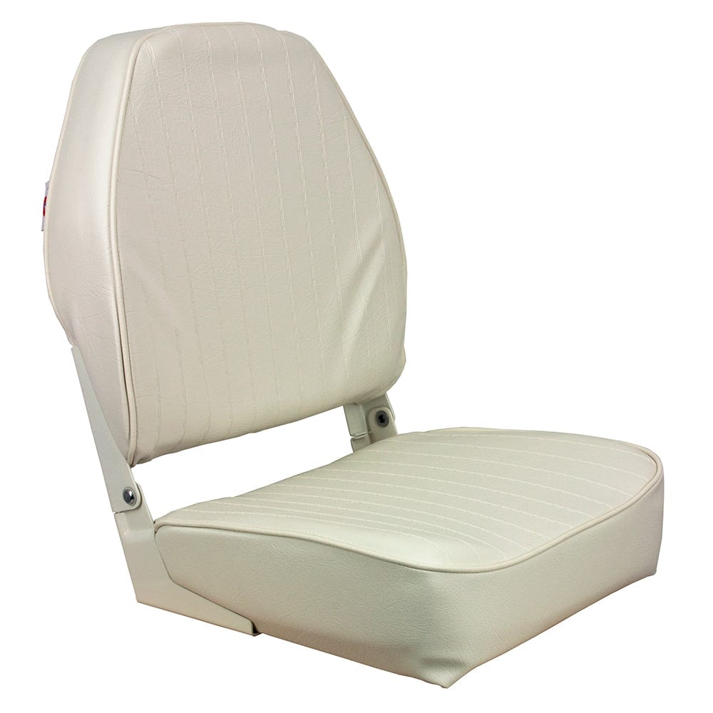Springfield High Back Folding Seat - White [1040649] - The Happy Skipper