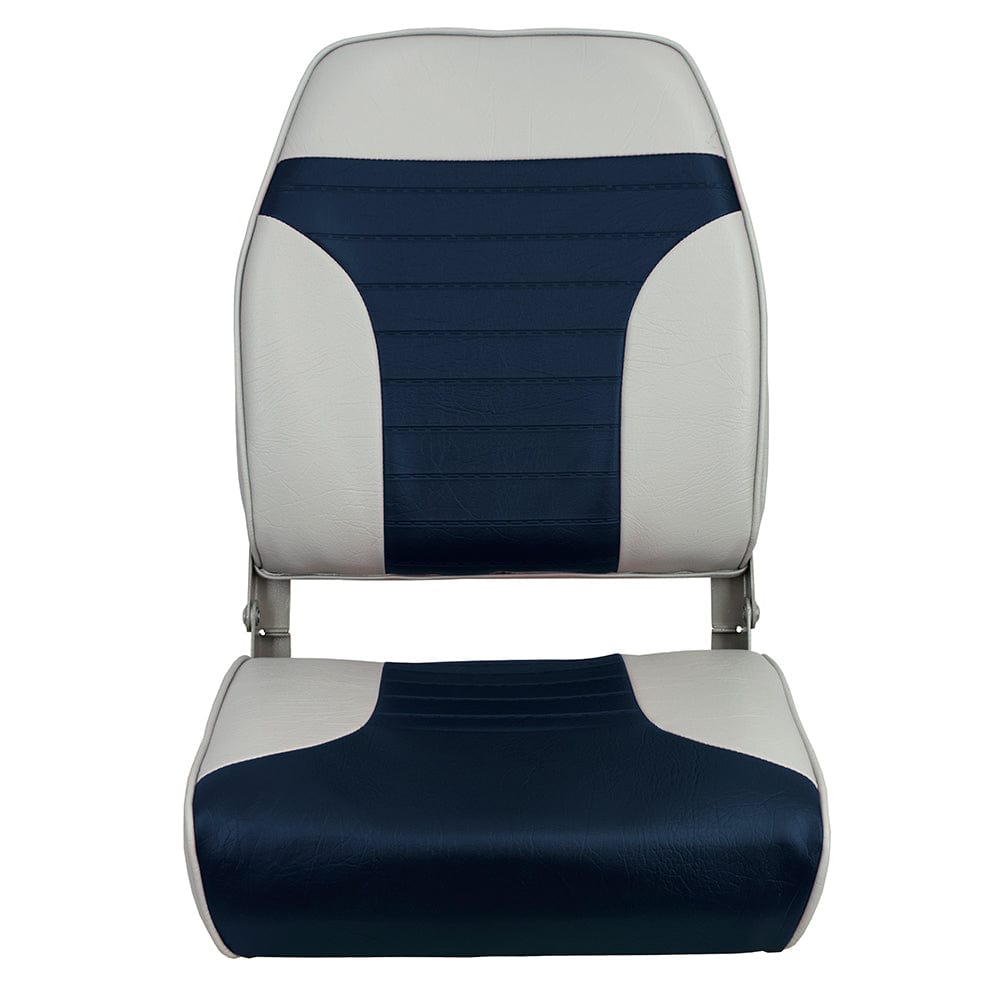 Springfield High Back Multi-Color Folding Seat - Blue/Grey [1040661] - The Happy Skipper