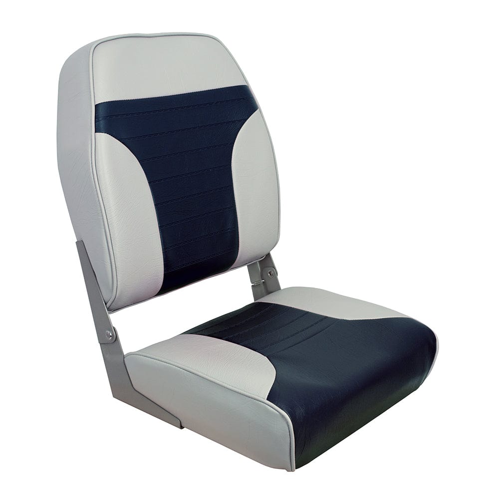 Springfield High Back Multi-Color Folding Seat - Blue/Grey [1040661] - The Happy Skipper