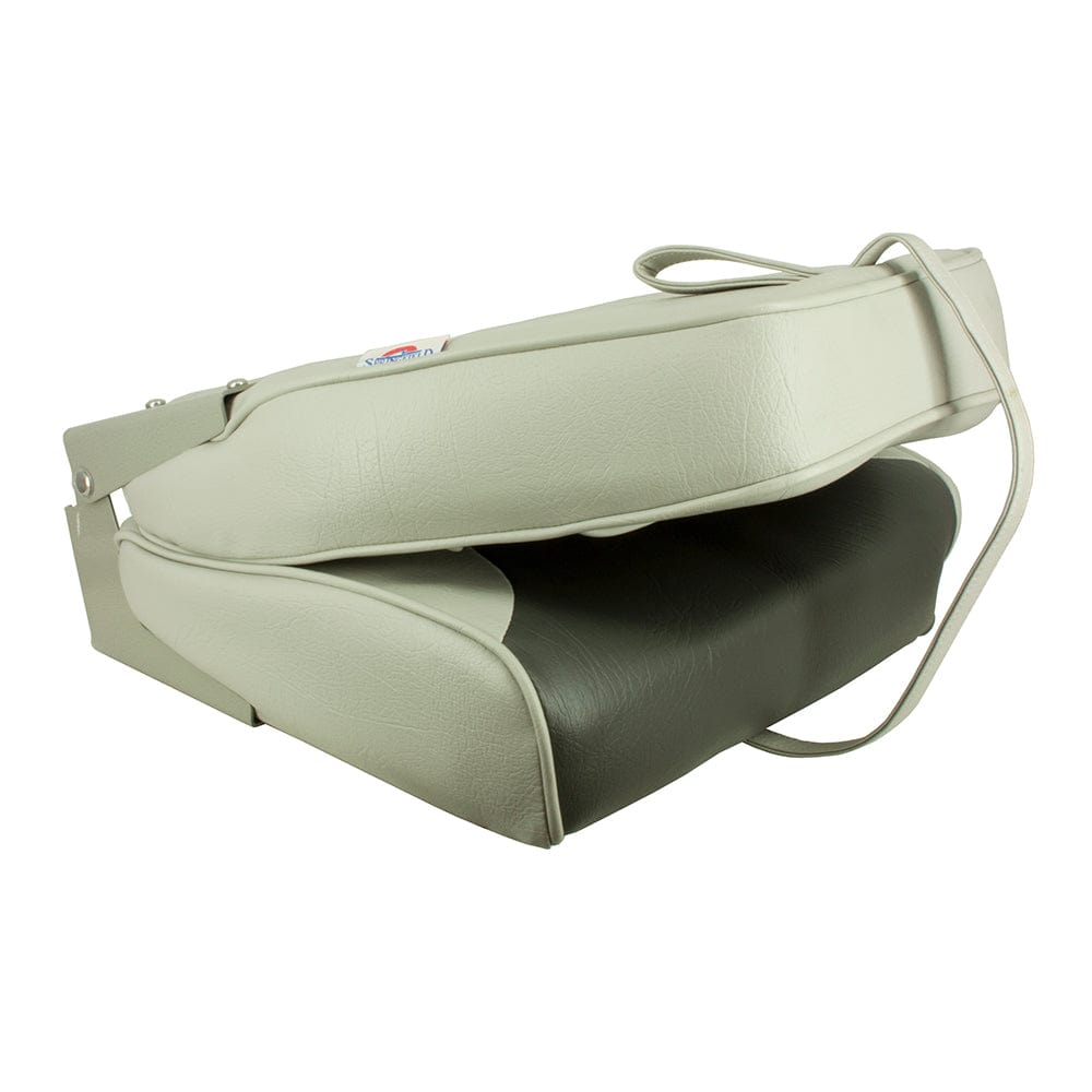Springfield High Back Multi-Color Folding Seat - Grey/Charcoal [1040663] - The Happy Skipper
