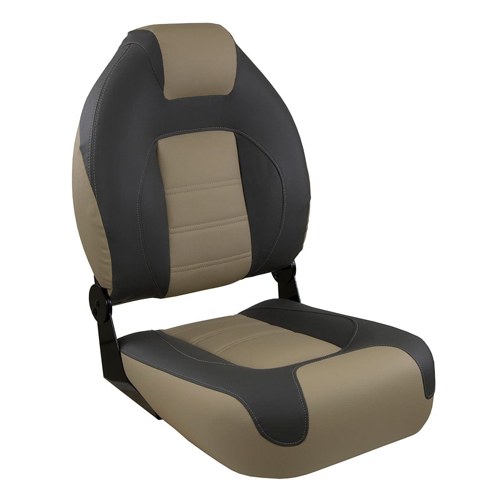 Springfield OEM Series Folding Seat - Charcoal/Tan [1062583] - The Happy Skipper