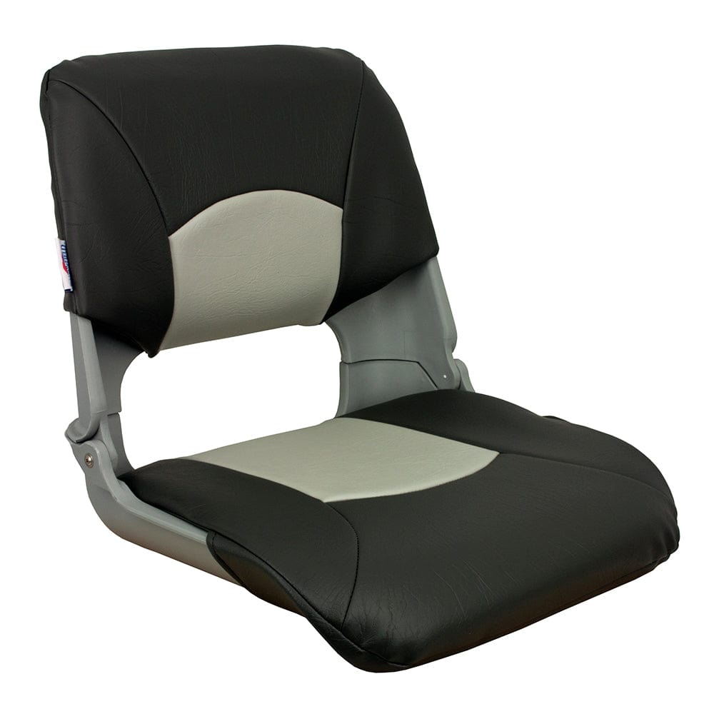 Springfield Skipper Standard Folding Seat - Grey/Charcoal [1061017] - The Happy Skipper