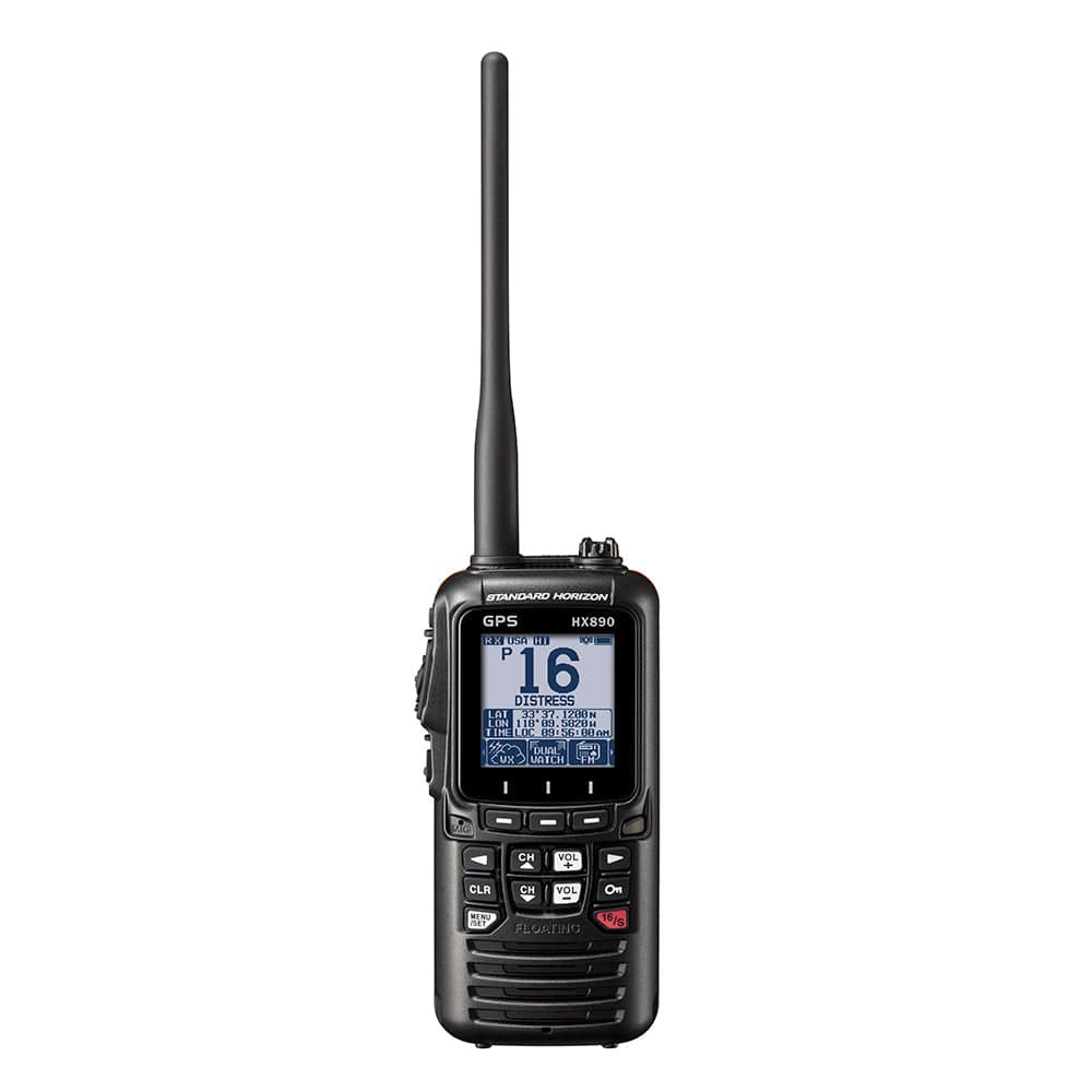 Standard Horizon HX890 Floating 6 Watt Class H DSC Handheld VHF/GPS - Black [HX890BK] - The Happy Skipper