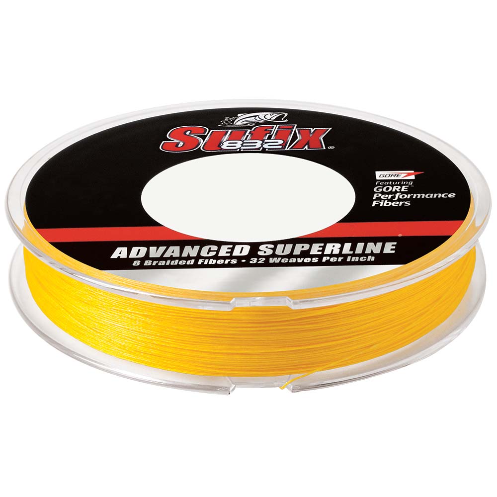 Sufix 832 Advanced Superline Braid - 20lb - Hi-Vis Yellow - 150 yds [660-020Y] - The Happy Skipper