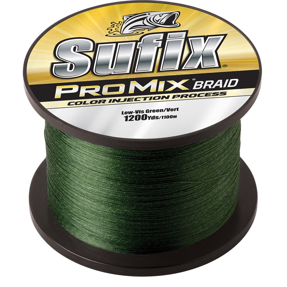 Sufix ProMix Braid - 10lb - Low-Vis Green - 1200 yds [630-310G] - The Happy Skipper