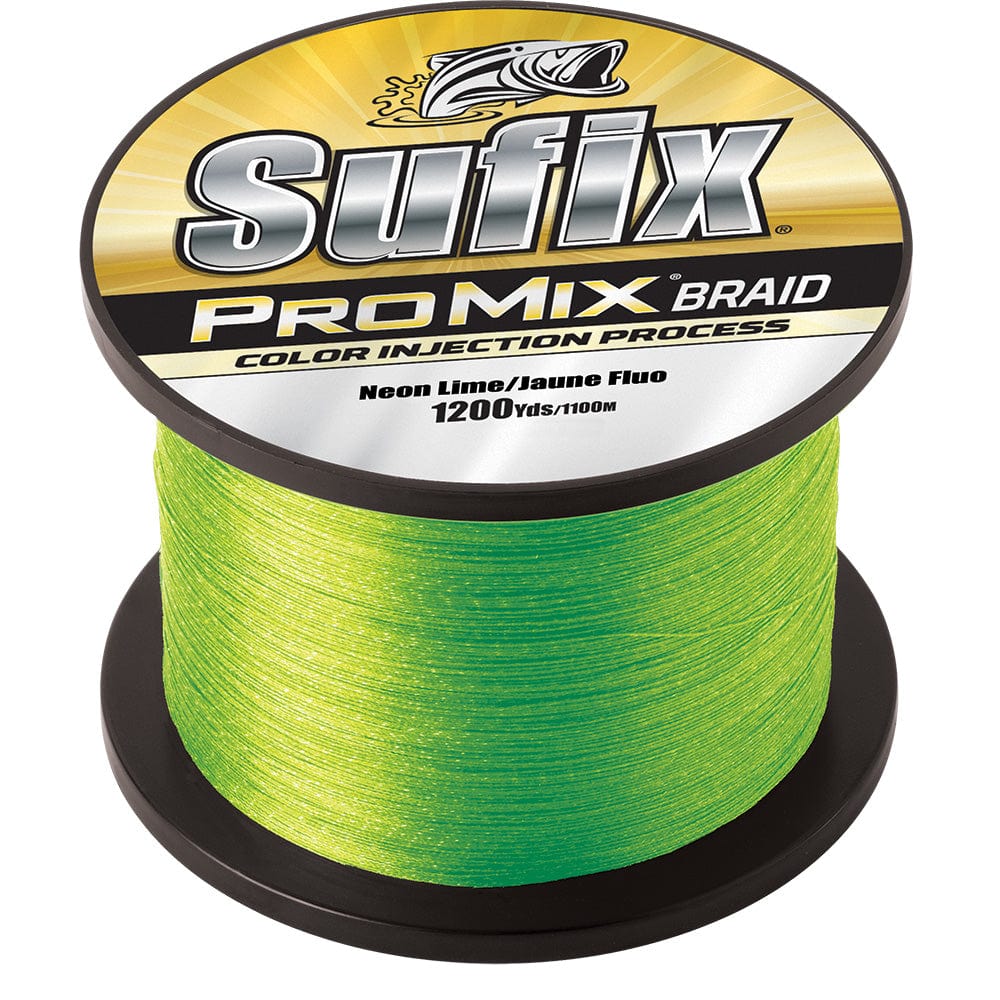 Sufix ProMix Braid - 10lb - Neon Lime - 1200 yds [630-310L] - The Happy Skipper