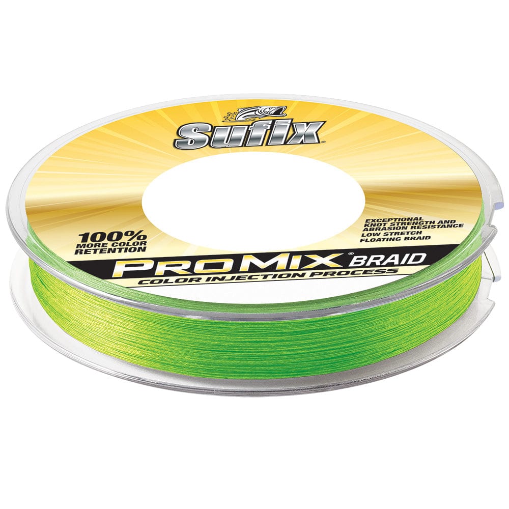 Sufix ProMix Braid - 15lb - Neon Lime - 300 yds [630-115L] - The Happy Skipper
