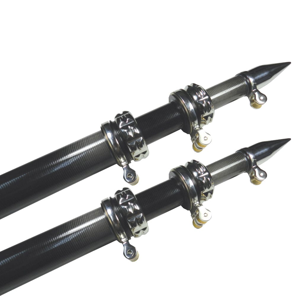 TACO 16' Carbon Fiber Outrigger Poles - Pair - Black [OT-3160CF] - The Happy Skipper