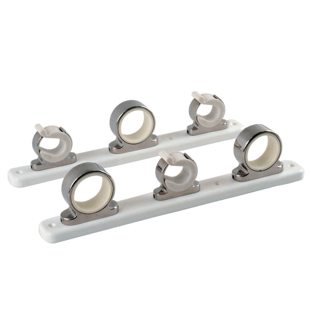 TACO 3-Rod Hanger w/Poly Rack - Polished Stainless Steel [F16-2753-1] - The Happy Skipper
