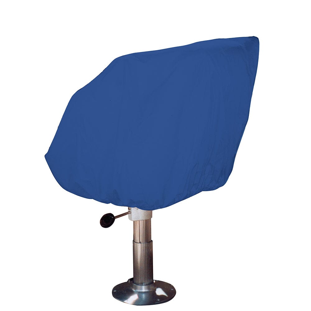 Taylor Made Helm/Bucket/Fixed Back Boat Seat Cover - Rip/Stop Polyester Navy [80230] - The Happy Skipper