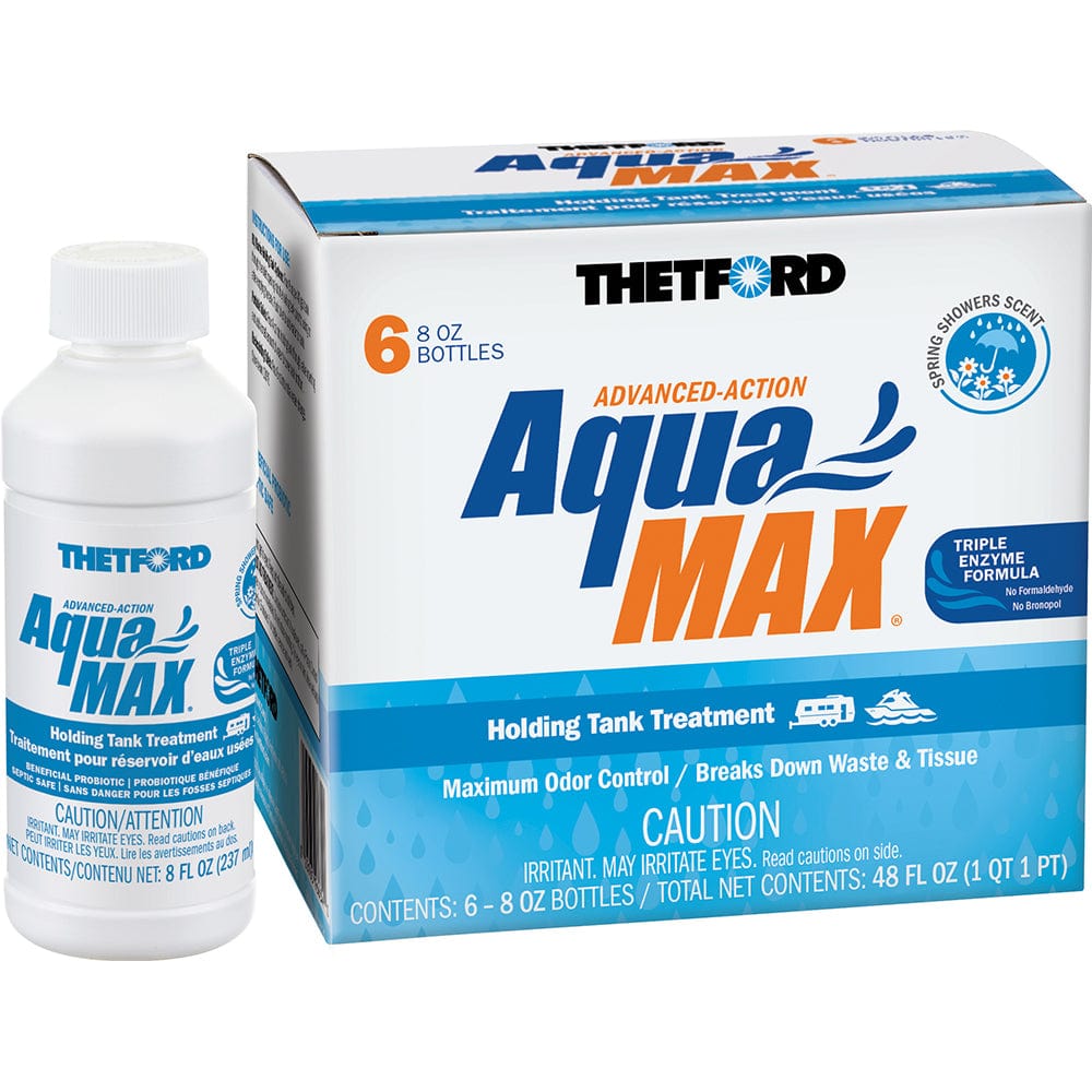 Thetford AquaMax Holding Tank Treatment - 6-Pack - 8oz Liquid - Spring Shower Scent [96634] - The Happy Skipper
