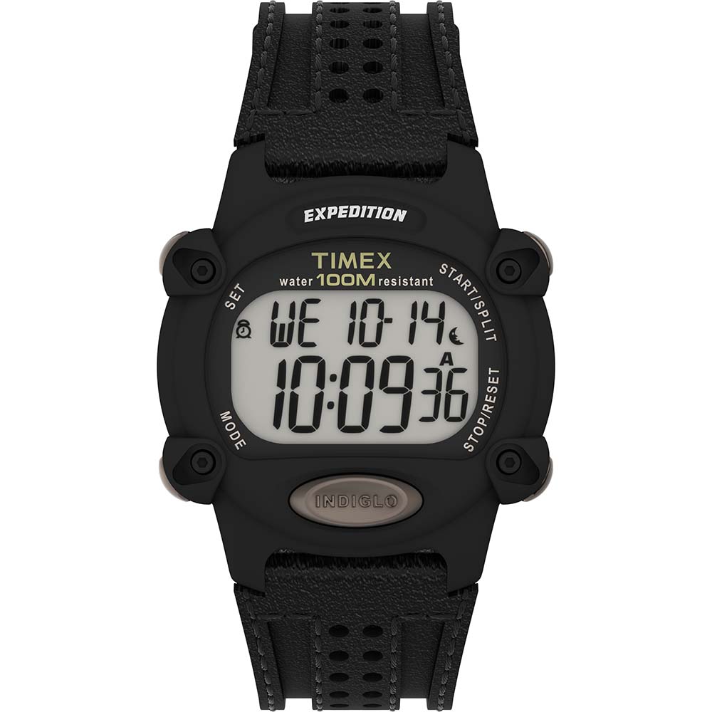 Timex Expedition Chrono 39mm Watch - Black Leather Strap [TW4B20400] - The Happy Skipper