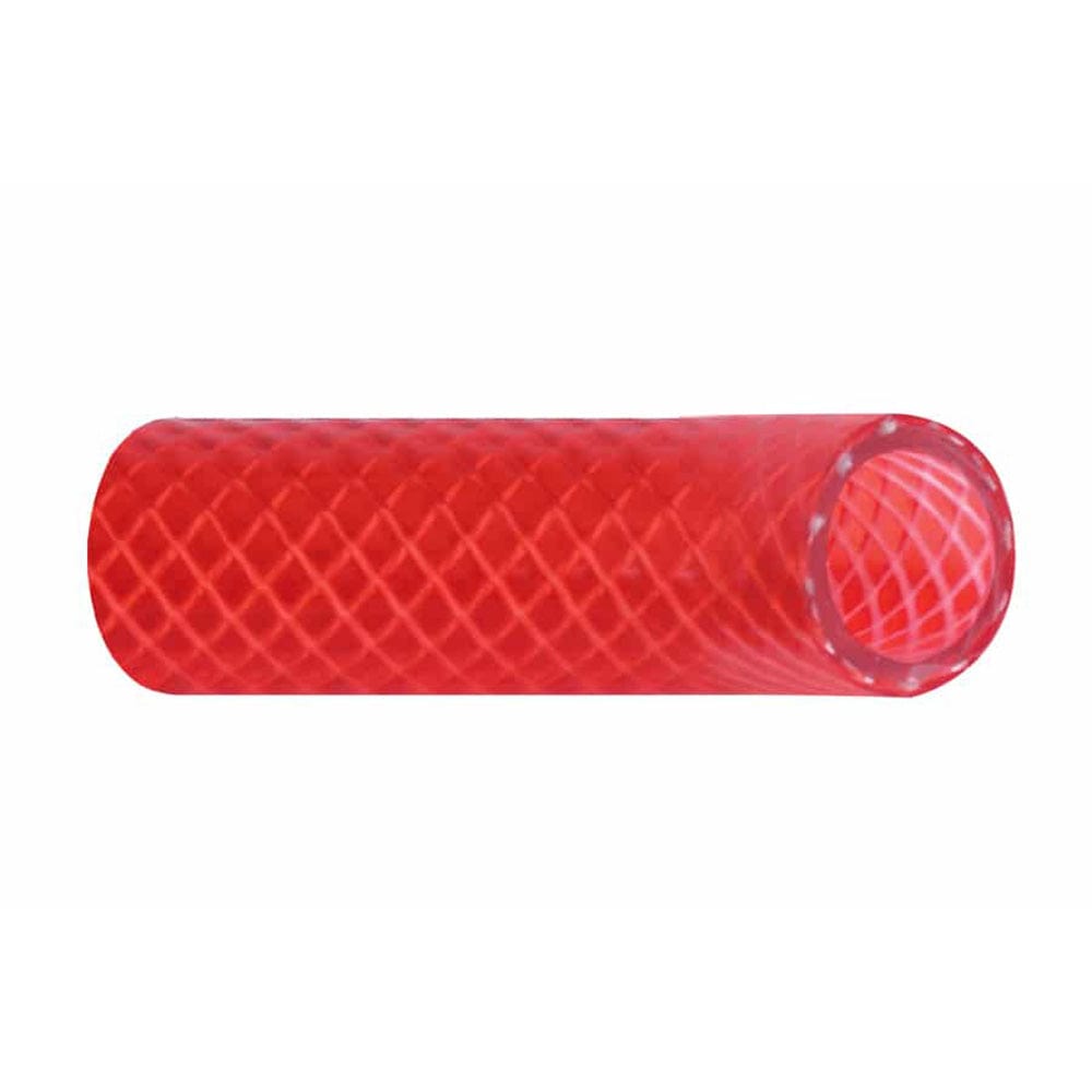 Trident Marine 1/2" Reinforced PVC (FDA) Hot Water Feed Line Hose - Drinking Water Safe - Translucent Red - Sold by the Foot [166-0126-FT] - The Happy Skipper